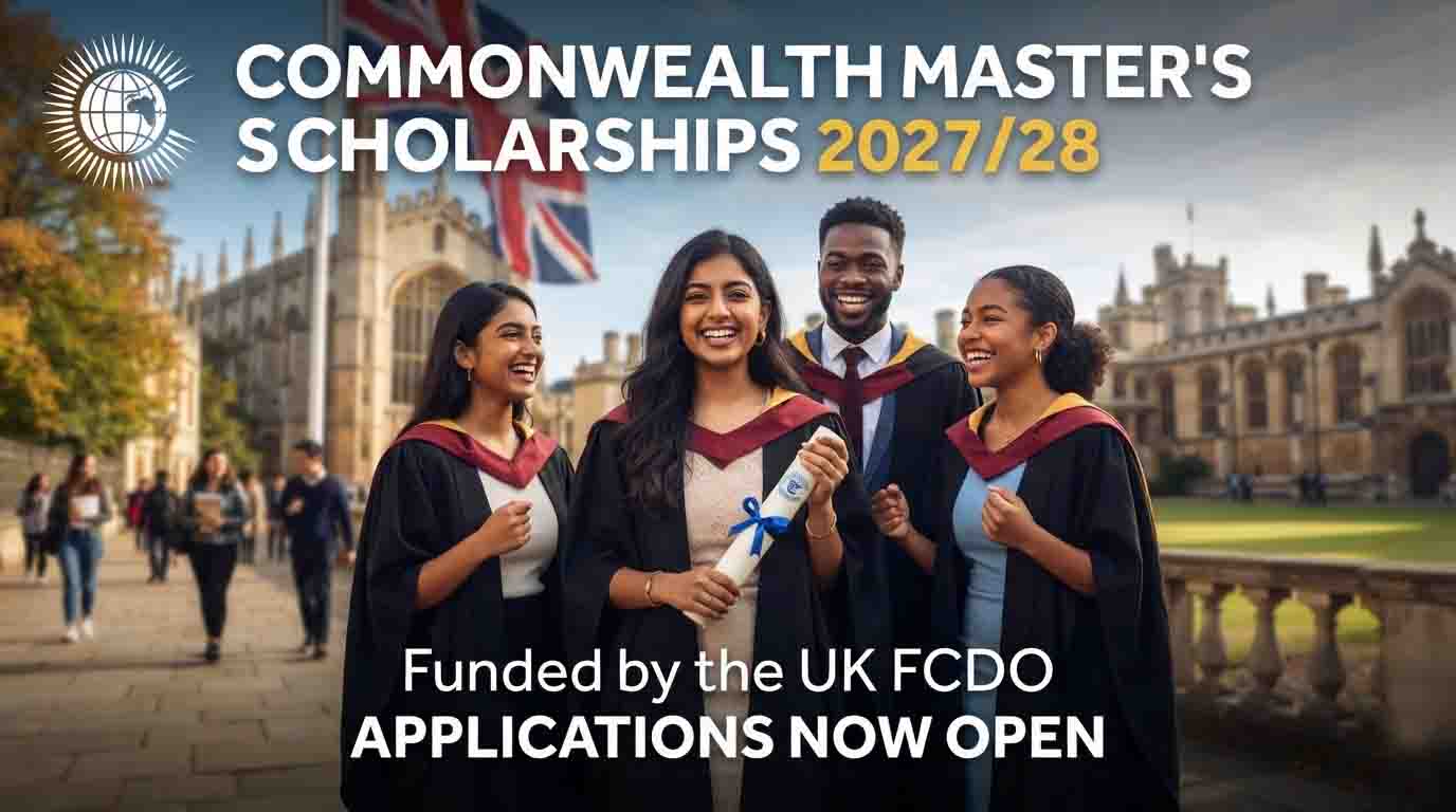 Commonwealth Master's Scholarships 2027/28 — fully funded UK Masters scholarship