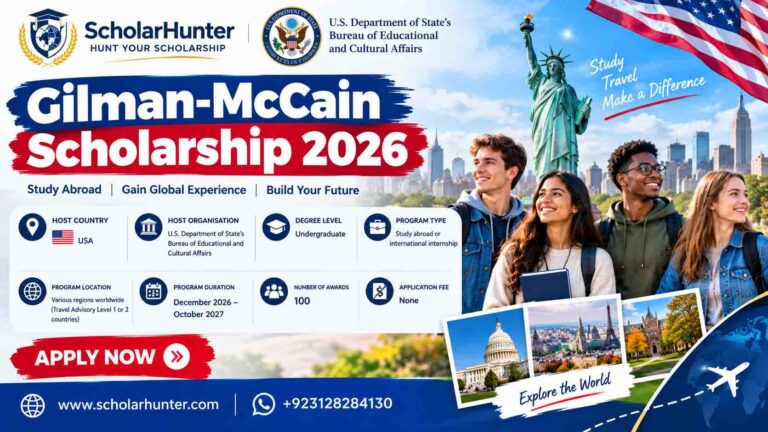 Gilman-McCain Scholarship 2026: $5,000 Study Abroad Award 2 Gilman-McCain Scholarship 2026